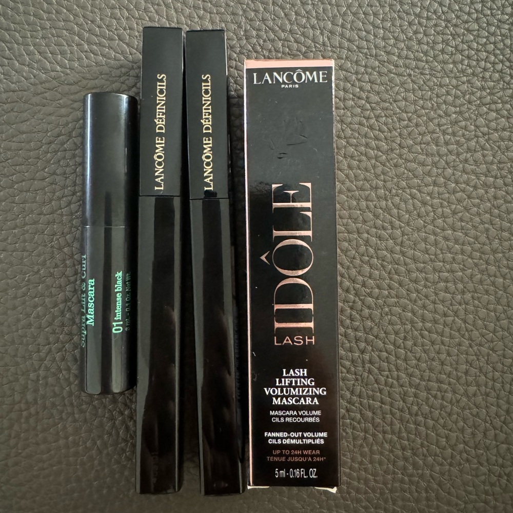 Lancome Idole + Definicils *2 mascara *black + clarins masara | 3 FULL size